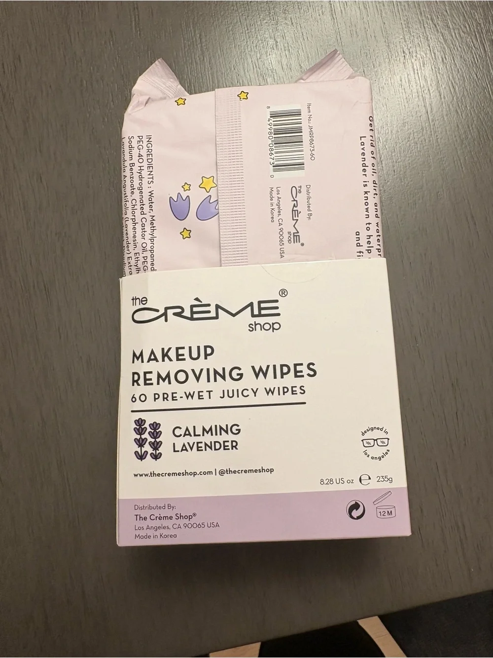 Calming Lavender Makeup Removing Wipes